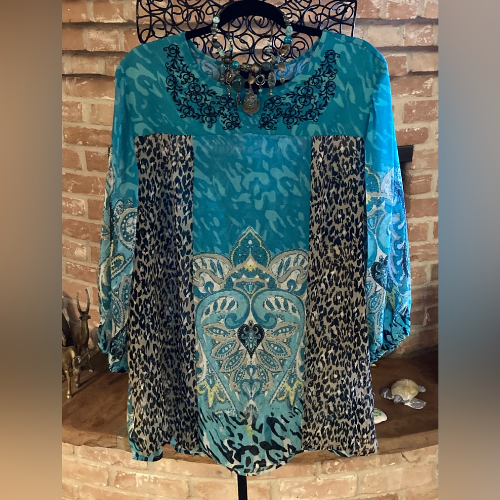 Style & Co. Portofino Sheer Tunic